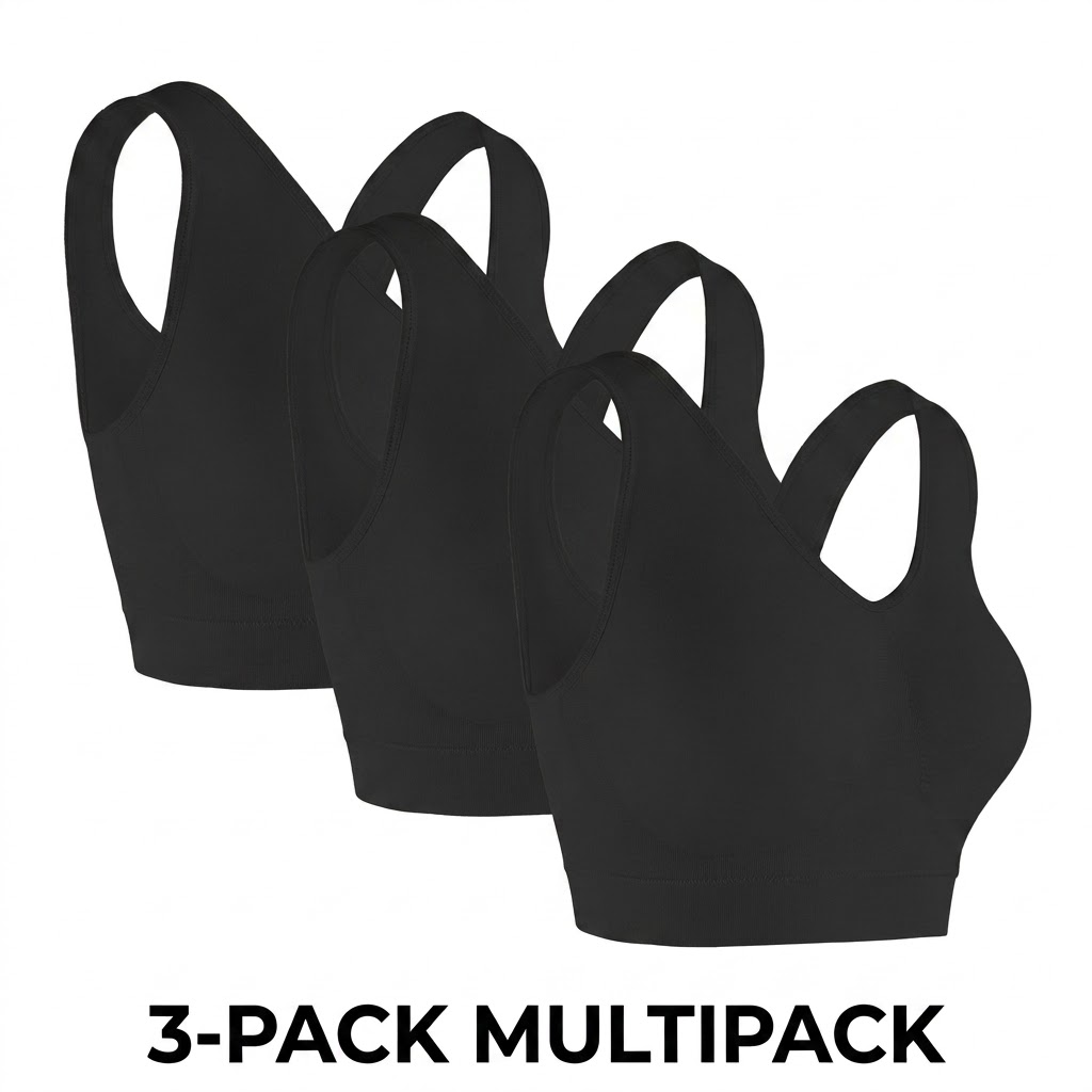 Sleep Bra Bralette - Paquete de 3 Sujetadores Sin Costuras