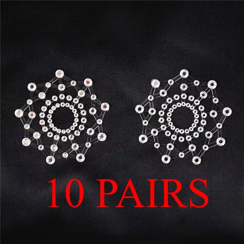 Strapless Bra Adhesive - 10 Pares de Pegatinas Adhesivas Transparentes
