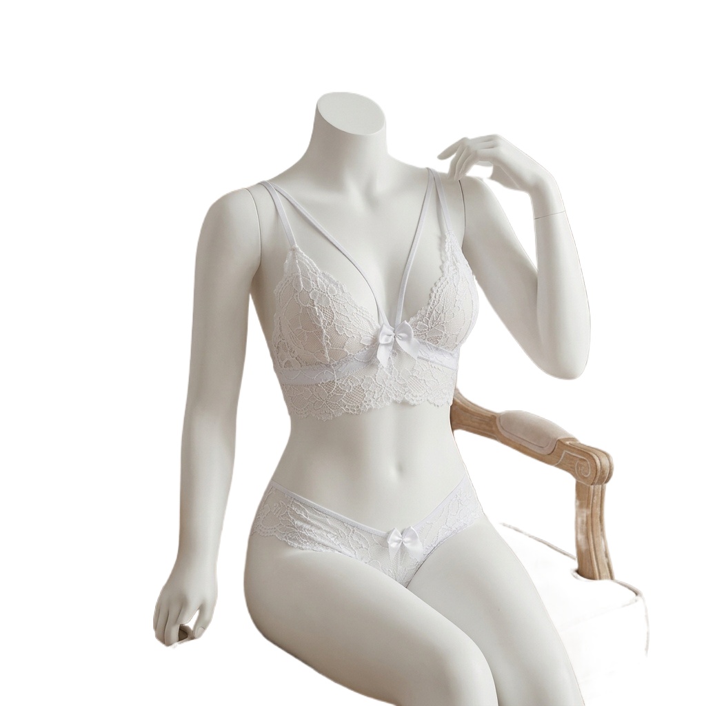 Lace Bralette Set - Conjunto de ropa interior de dos