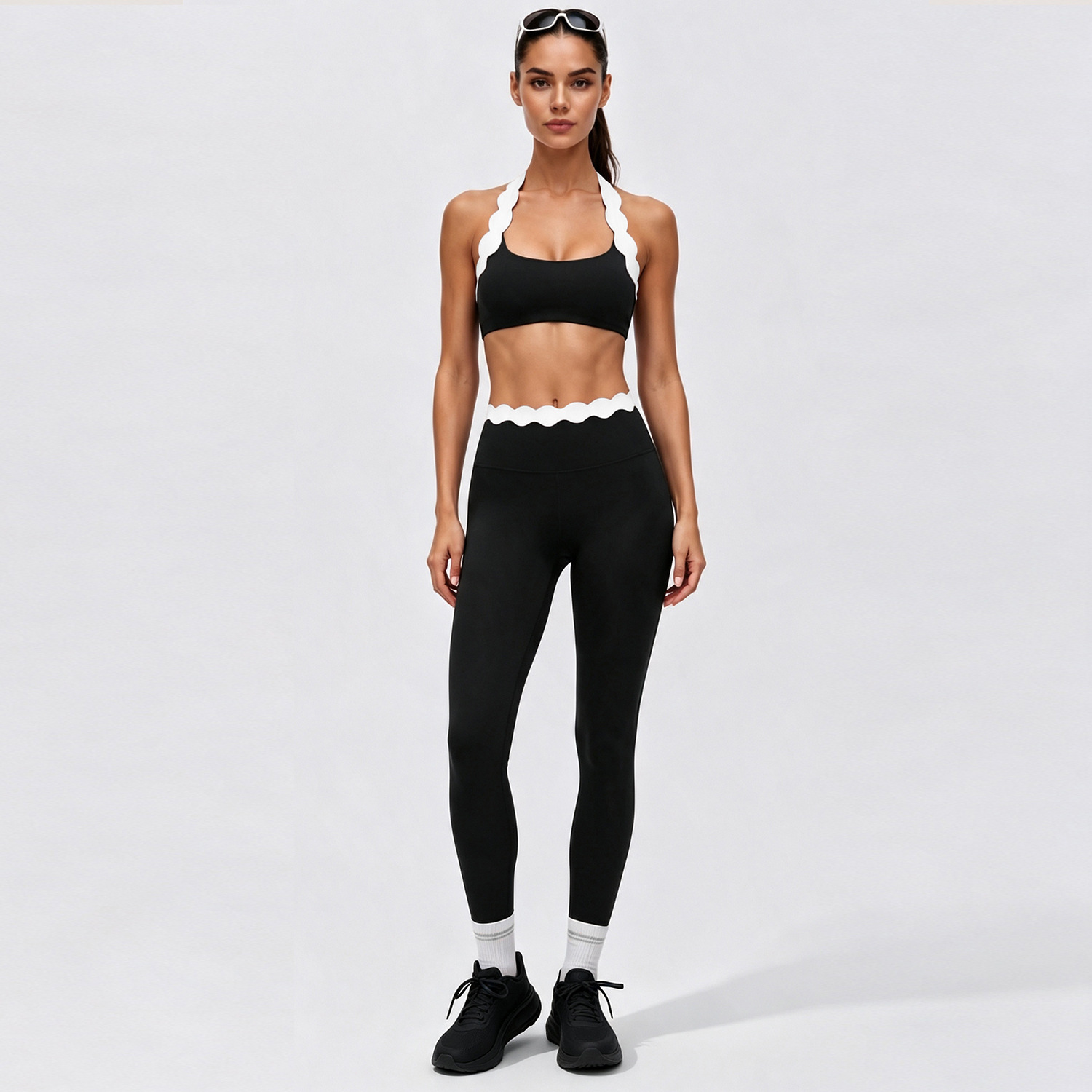 Conjunto de Yoga de 2 Piezas p - Lace Bralette Set reseña y precio